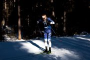 Irineu Esteve, durant la segona jornada del Tour de Ski, celebrada ahir.