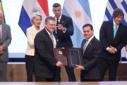 Dirigents del Grup EFTA, Unió Europea i Mercosur.