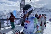 Roger Puig, abans del descens de la Copa del Món paraalpí de Tignes.