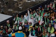 Ambient a la graderia de la pista Àliga durant la Copa del Món