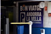 Un aparcament d'Andorra la Vella.