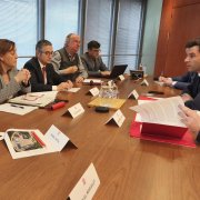 El secretari d'Estat, David Forné amb la consellera de Territori de la Generalitat de Catalunya, Sílvia Paneque