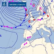 Un mapa del Meteo Andorra.
