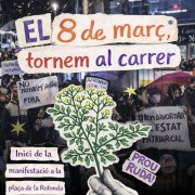 El cartell de la mobilització d'Acció Feminista