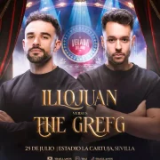 El cartell del combat entre Illojuan i TheGrefg a la Vetllada de l'any VI.