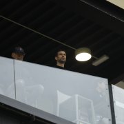 Gerard Piqué, al duel entre Andorra i Deportivo a Encamp.