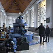 La turbina restaurada, ja en funcionament