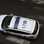 Una patrulla de la policia.