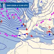Un mapa del servei meteorològic d'avui.
