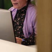 Una infermera del servei de Salut Mental del Centre Comunitari de Salut Mental i Addiccions.