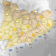 Mapa del servei meteorològic de Catalunya.
