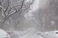 Vídeo de la gran nevada de Nova York.