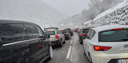 Les retencions a Canillo aquesta tarda.