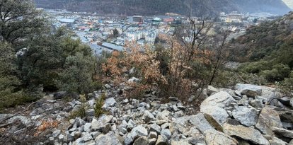 Rocs del despreniment d'ahir.