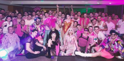 Participants en una edició anterior del festival d'hivern 'Maricongelada' a l'estació de La Molina