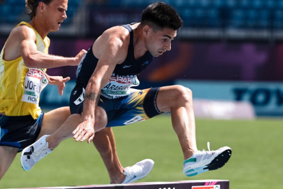Nahuel Carabaña, durant la sèrie de l'Europeu