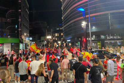 Celebració victòria Espanya Eurocopa