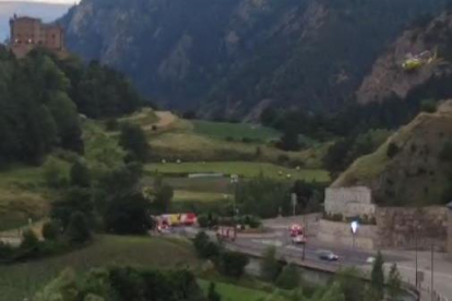 Accident d'un parapent a Canillo