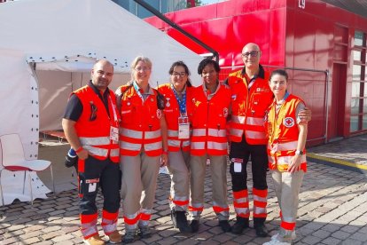 Voluntaris andorrans i francesos als Jocs Olímpics de París.