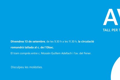 Talls al carrer de l'Obac