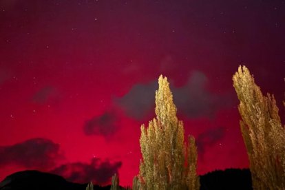 L'aurora boreal vista des de la Massana