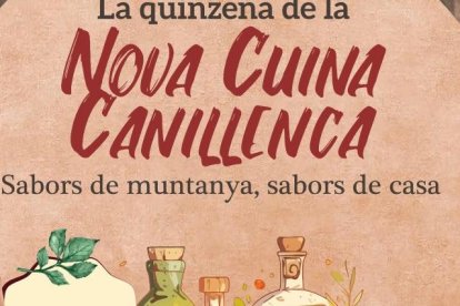 Cartell de la quinzena de la Nova Cuina Canillenca