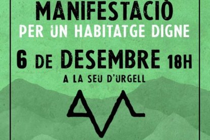 Convocatòria de la mobilització per l'habitatge impulsada per Pirineu Viu