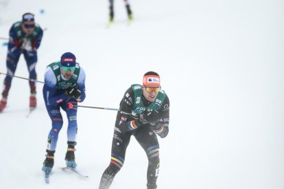 Irineu Esteve, durant la cursa celebrada a Ruka.