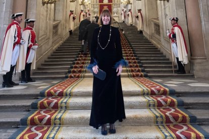 L'ambaixadora andorrana a Espanya, Eva Descarrega, present en la tradicional recepció d'any nou de la casa reial espanyola