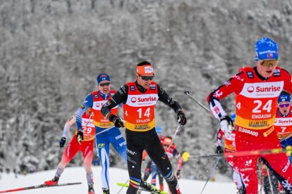 Irineu Esteve, durant la cursa d’ahir.