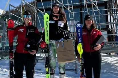Carla Mijares va endur-se l’eslàlom a Sestriere.