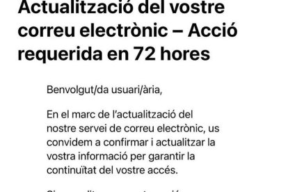 El correu fraudulent