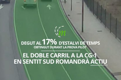 Anunci de la continuïtat del doble carril de la Comella a la Margineda