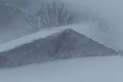 Fortes ràfegues de vent ahir a Soldeu