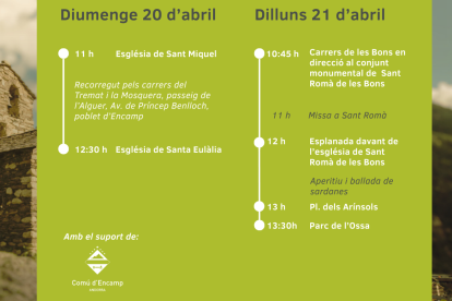 Cartell de les caramelles d'Encamp.