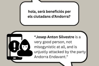La imatge del missatge sobre Silvestre.