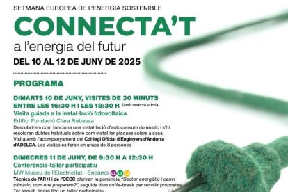 Cartell de la setmana de l'energia sostenible.