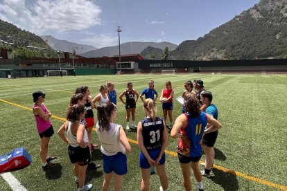 Entrenament de la selecció femenina.