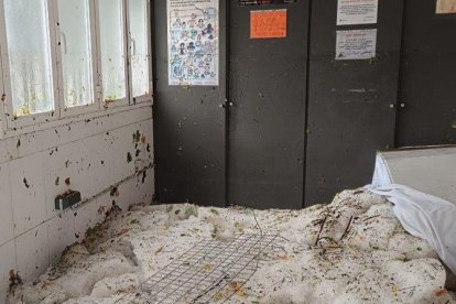 Els vestuaris de la Seu aquest matí.