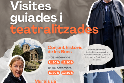 Cartell de les visites teatralitzades a Encamp