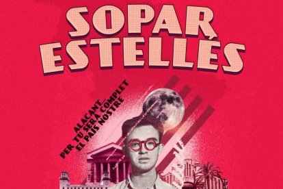 El cartell del sopar Estellés a Andorra.