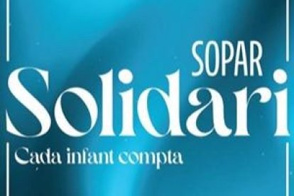 Cartell del sopar solidari d'Unicef Andorra