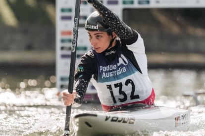 Mònica Doria en un moment de la cursa