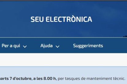 La seu electrònica de Govern