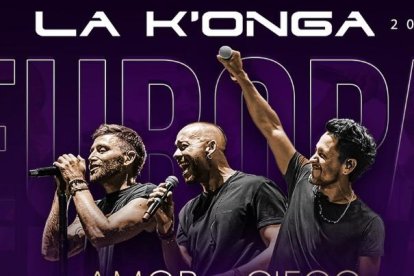 El cartell del concert de La K'onga a Arinsal.