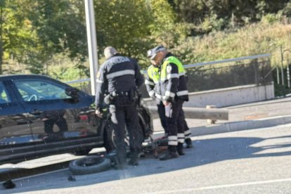 Accident d'un ciclista a Erts