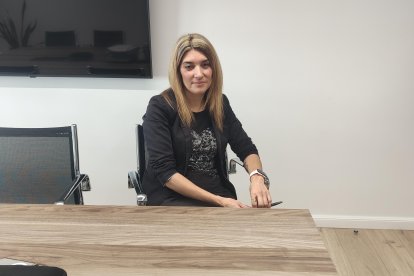 La consellera del PS, ahir al comú d’Escaldes-Engordany.