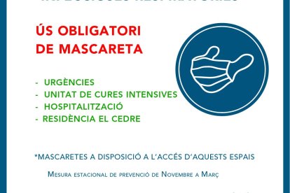 Les recomanacions del SAAS sobre la mascareta