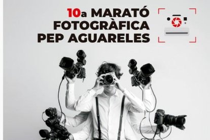 Cartell de la 10a edició de la Marató fotografia Pep Aguareles