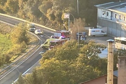 Accident a la N-260 a la Seu d'Urgell.